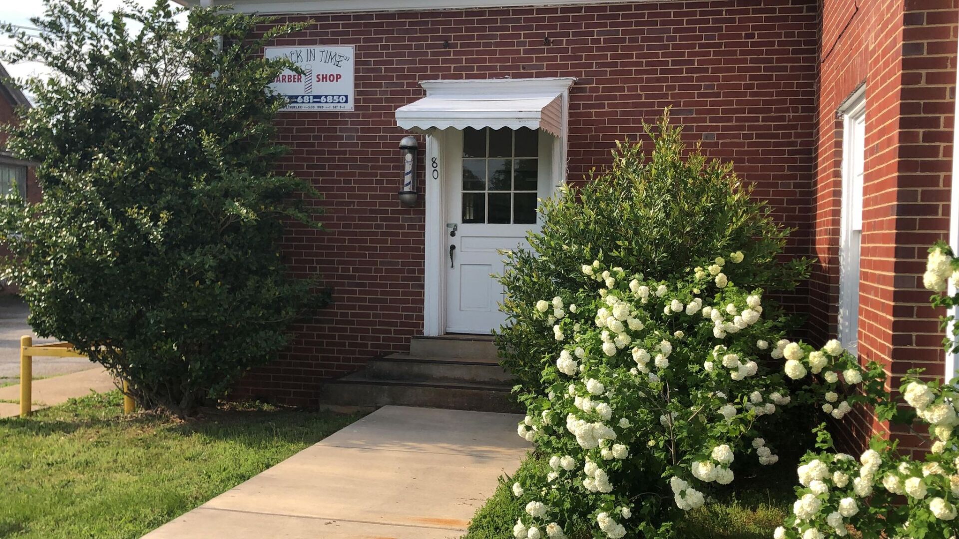 Fieldale Recreation Center barber shop entrance